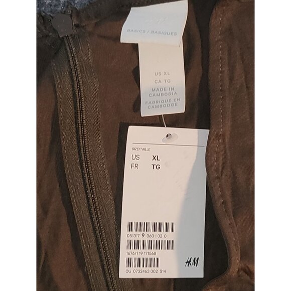 H&M Jumpsuit‎ Army Green Women Sz XL Full Length Everyday Romper Casual Leisure - Picture 3 of 7